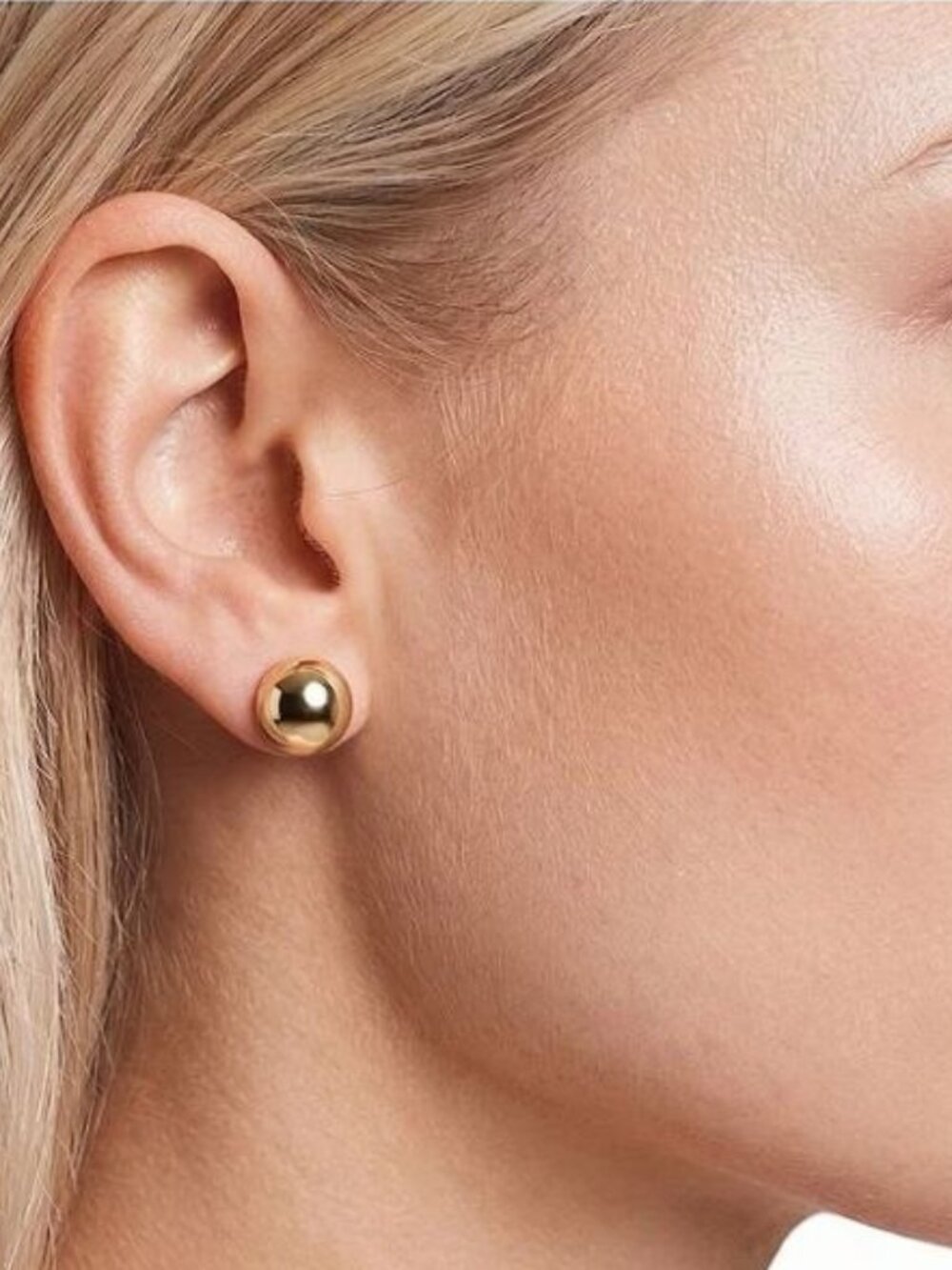 Lauren Ralph Lauren Gold-Tone Ball Stud Earrings